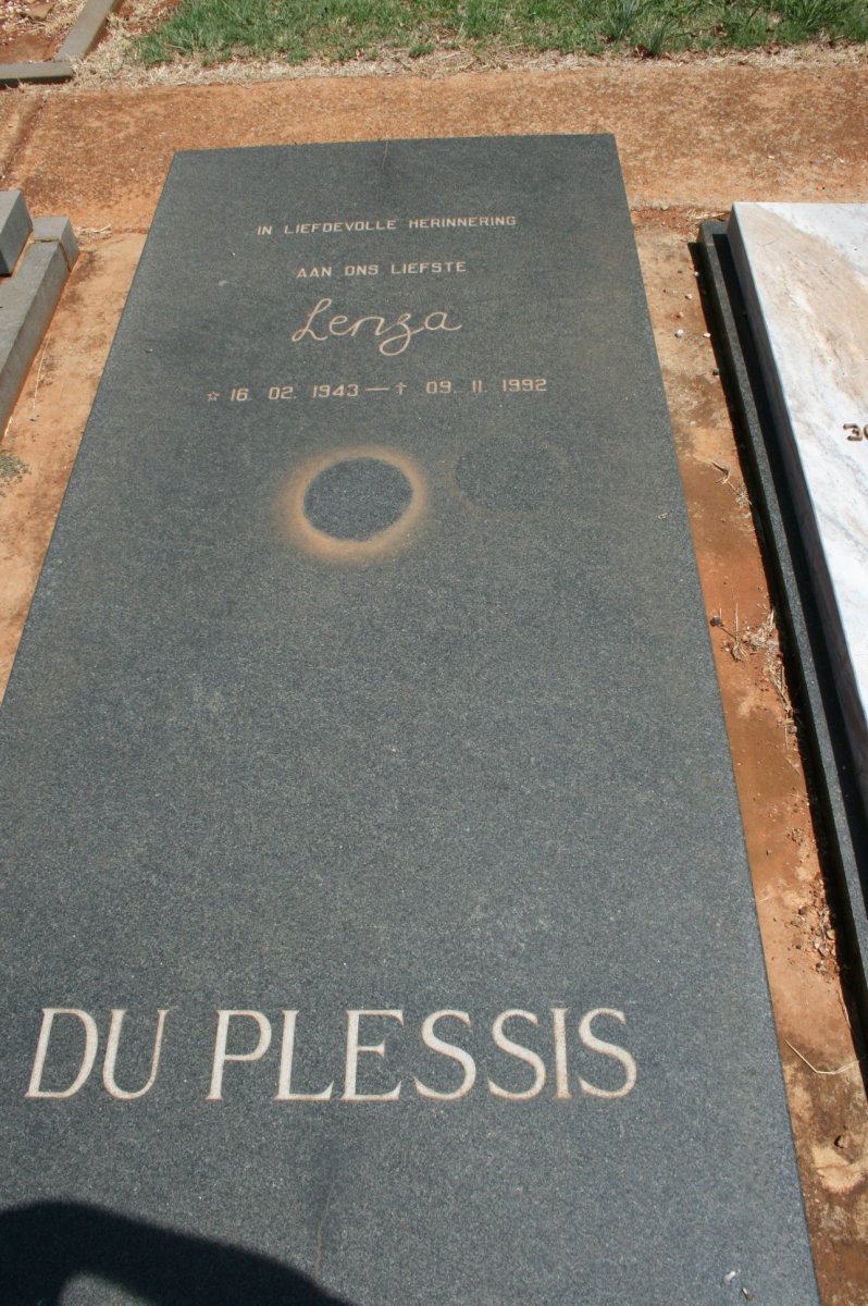PLESSIS Lenza, du 1943-1992