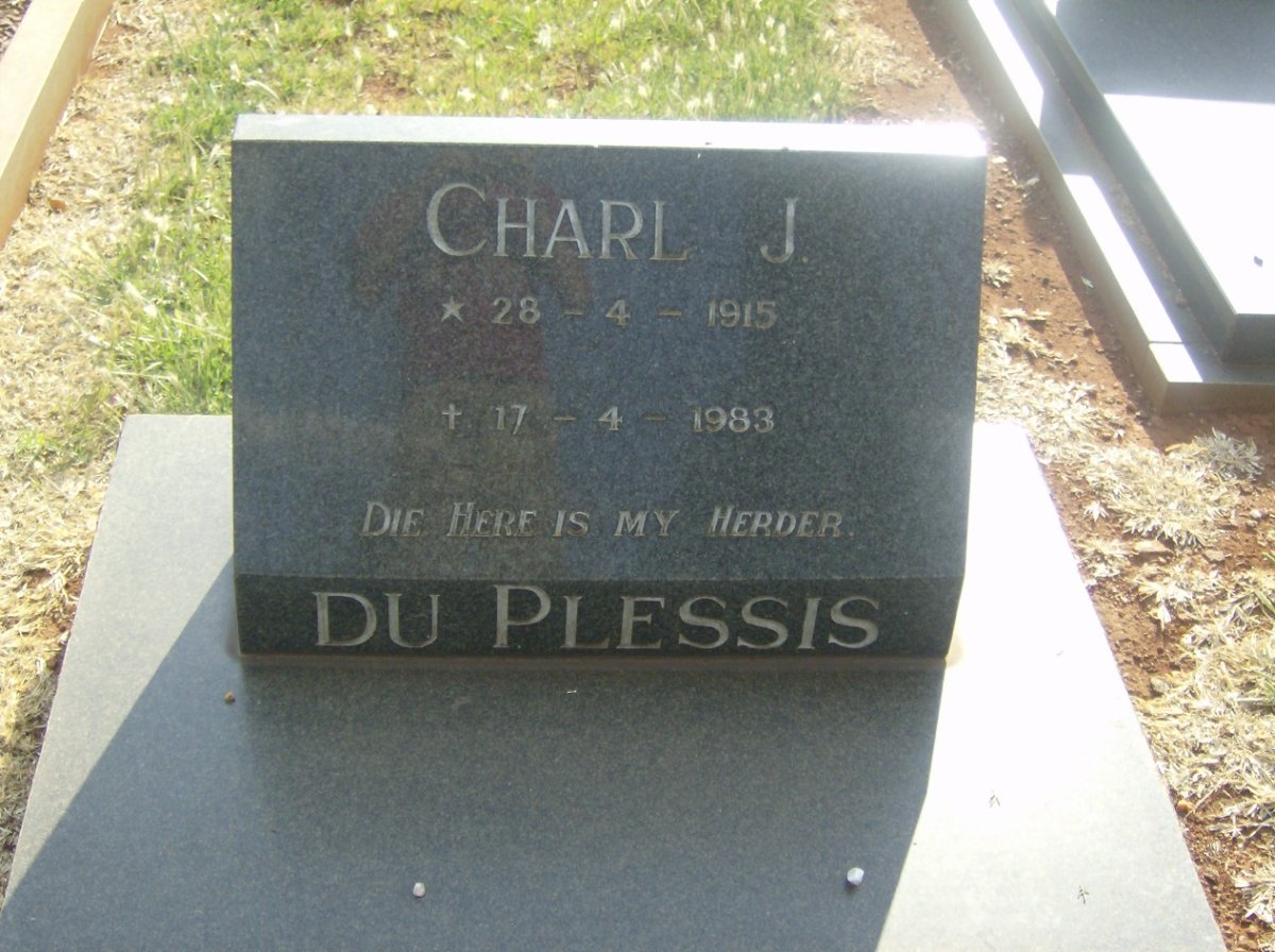 PLESSIS Charl J., du 1915-1983