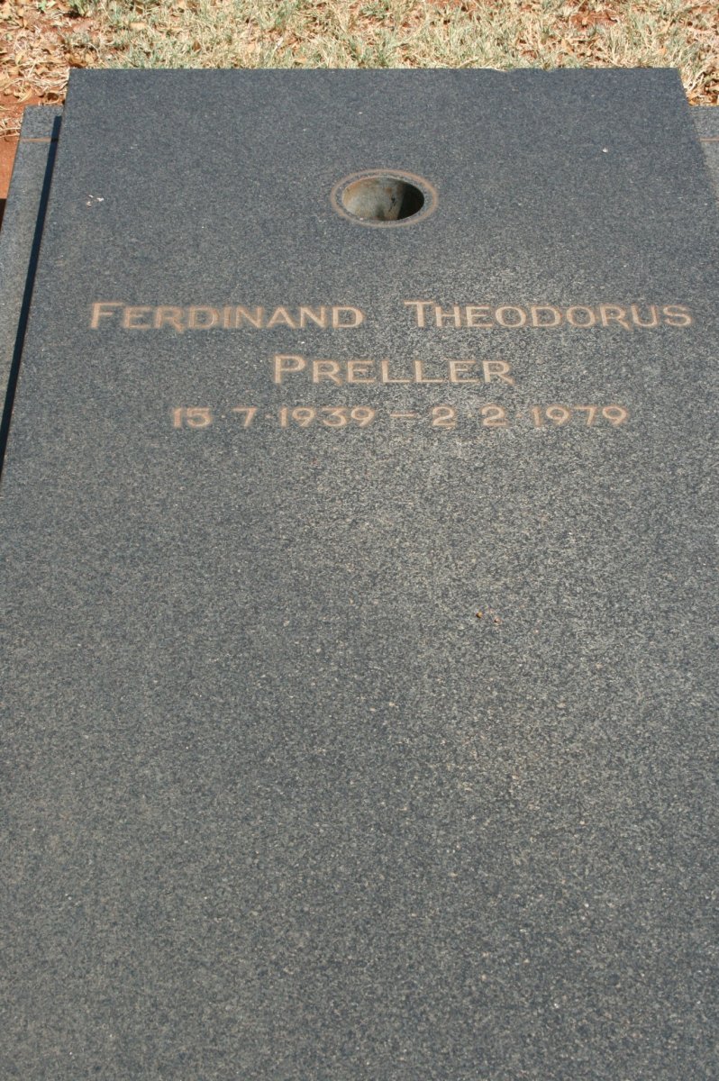 PRELLER Ferdinand Theodorus 1939-1979