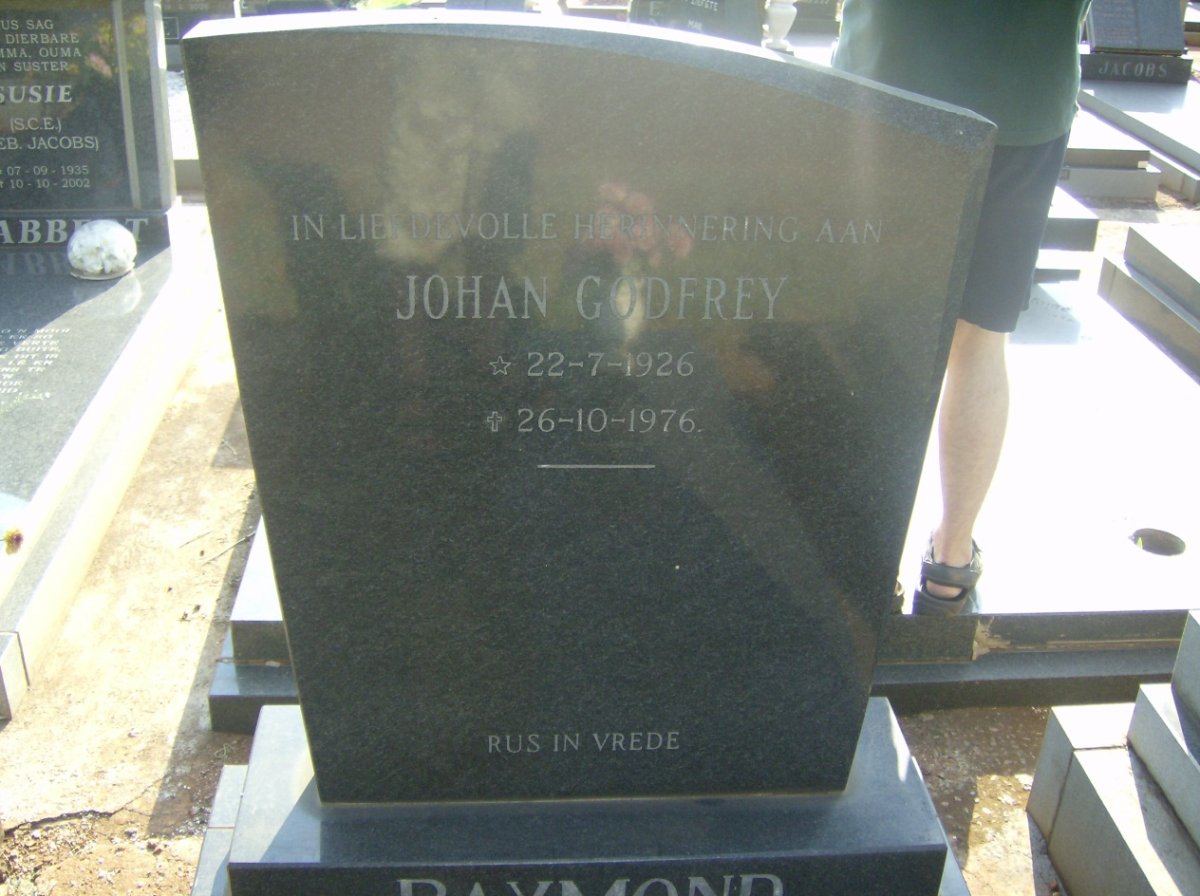 RAYMOND Johan Godfrey 1926-1976