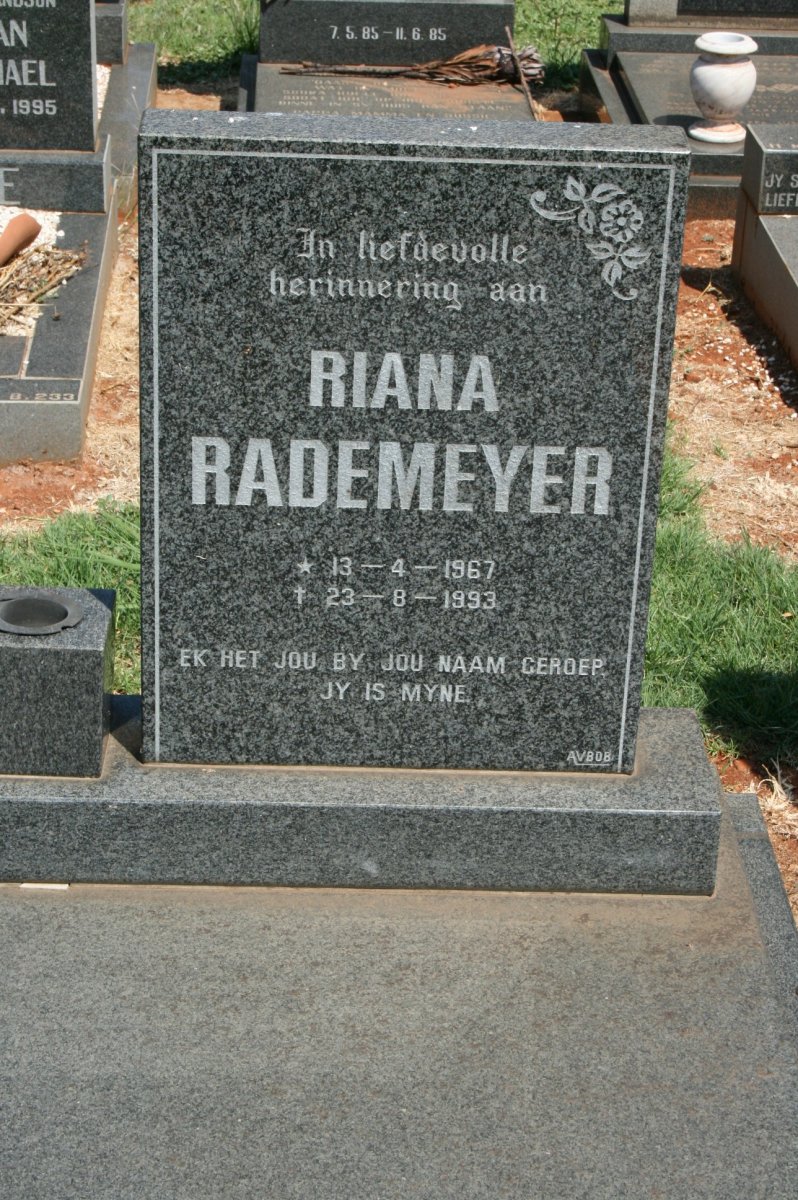RADEMEYER Riana 1967-1993