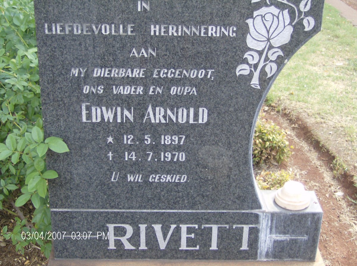 RIVETT Edwin Arnold 1897-1970