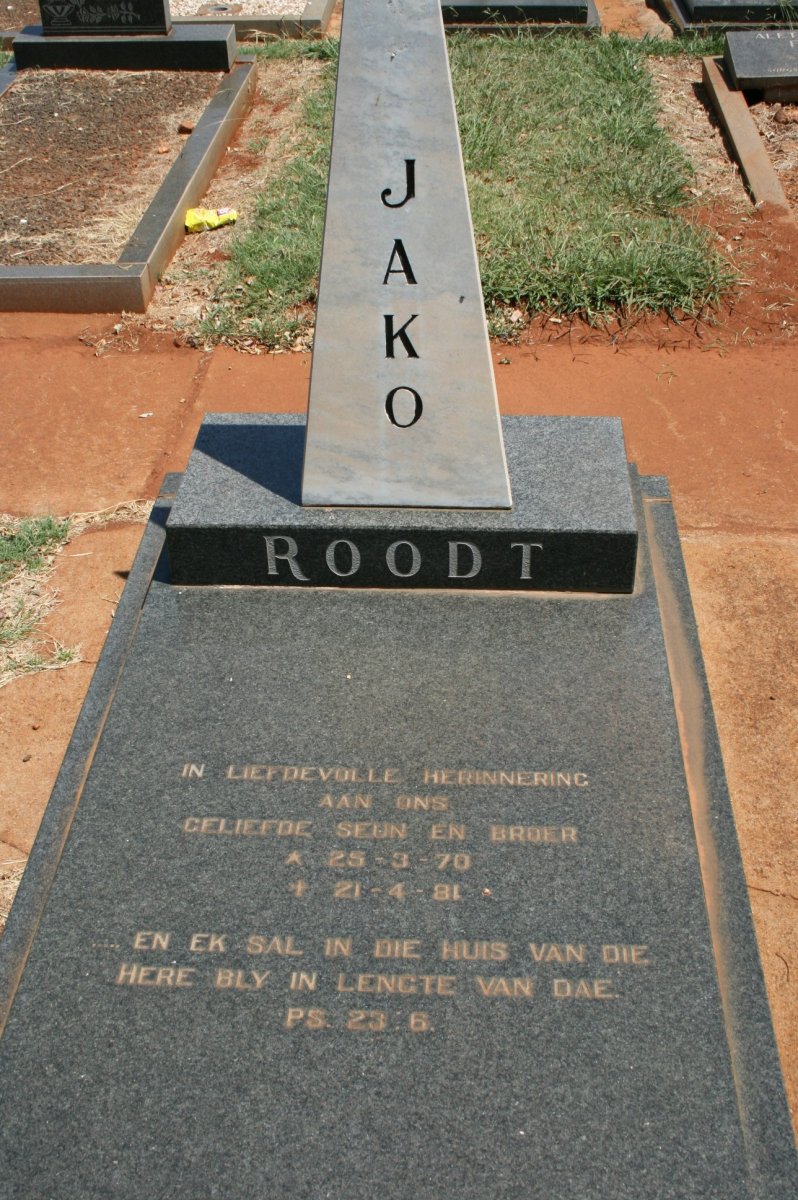 ROODT Jako 1970-1981