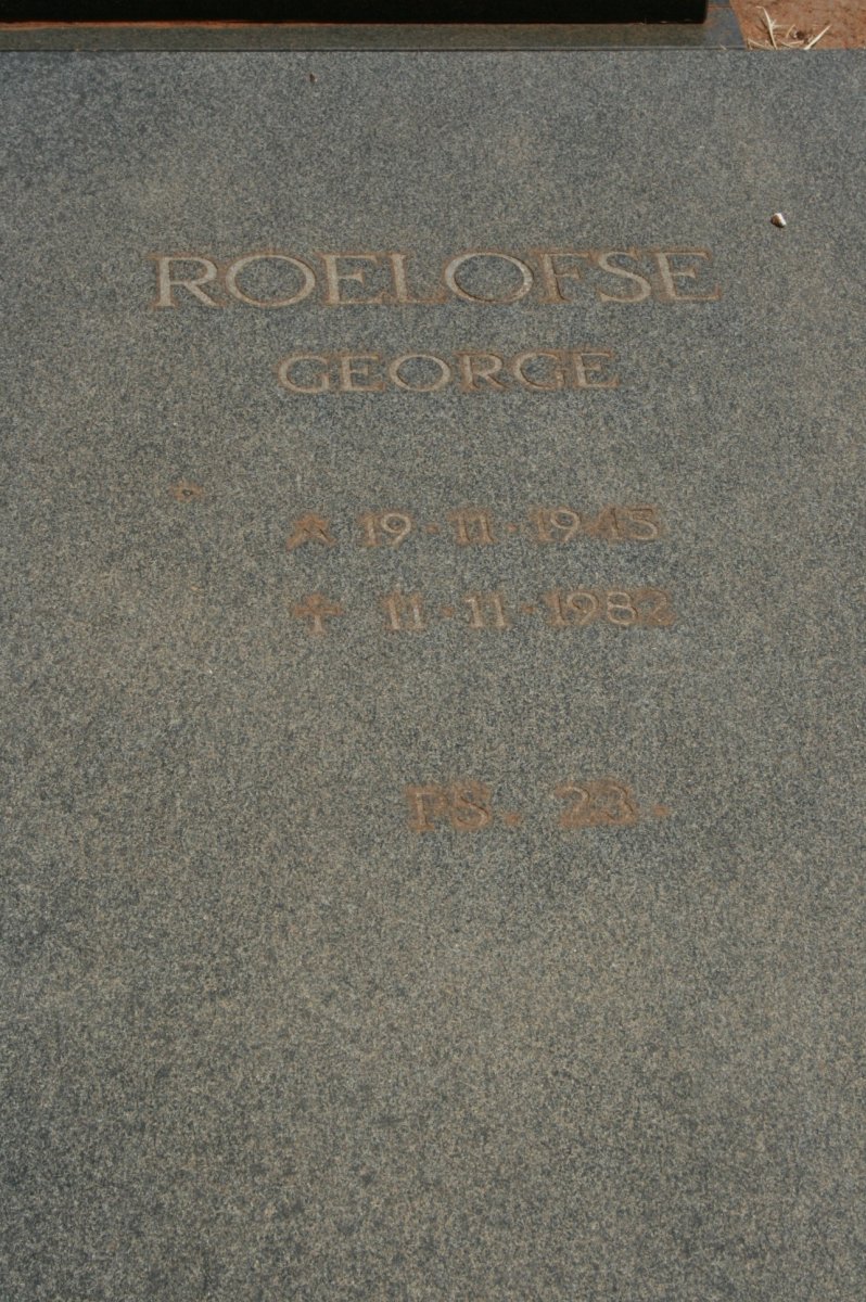 ROELOFSE George 1945-1982