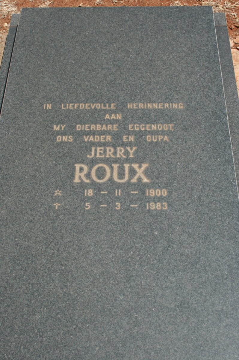 ROUX Jerry 1900-1983