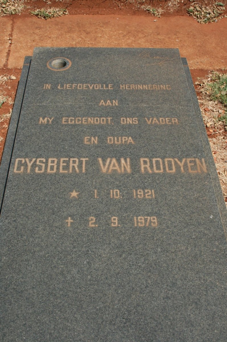 ROOYEN Gysbert, van 1921-1979