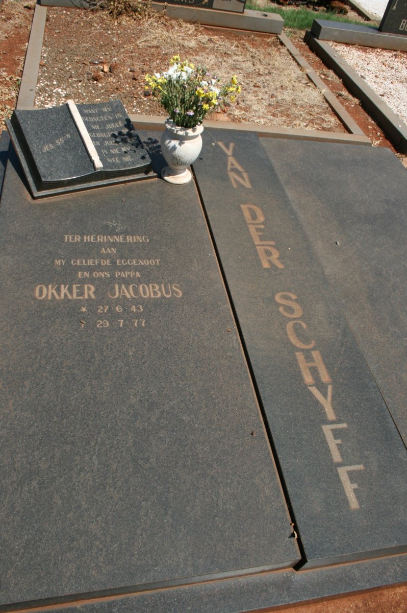 SCHYFF Okker Jacobus, van der 1943-1977