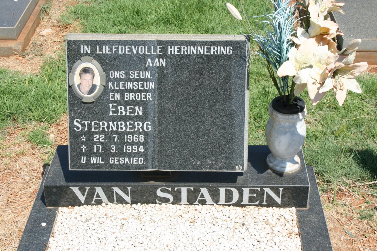 STADEN Eben Sternberg, van 1968--1994
