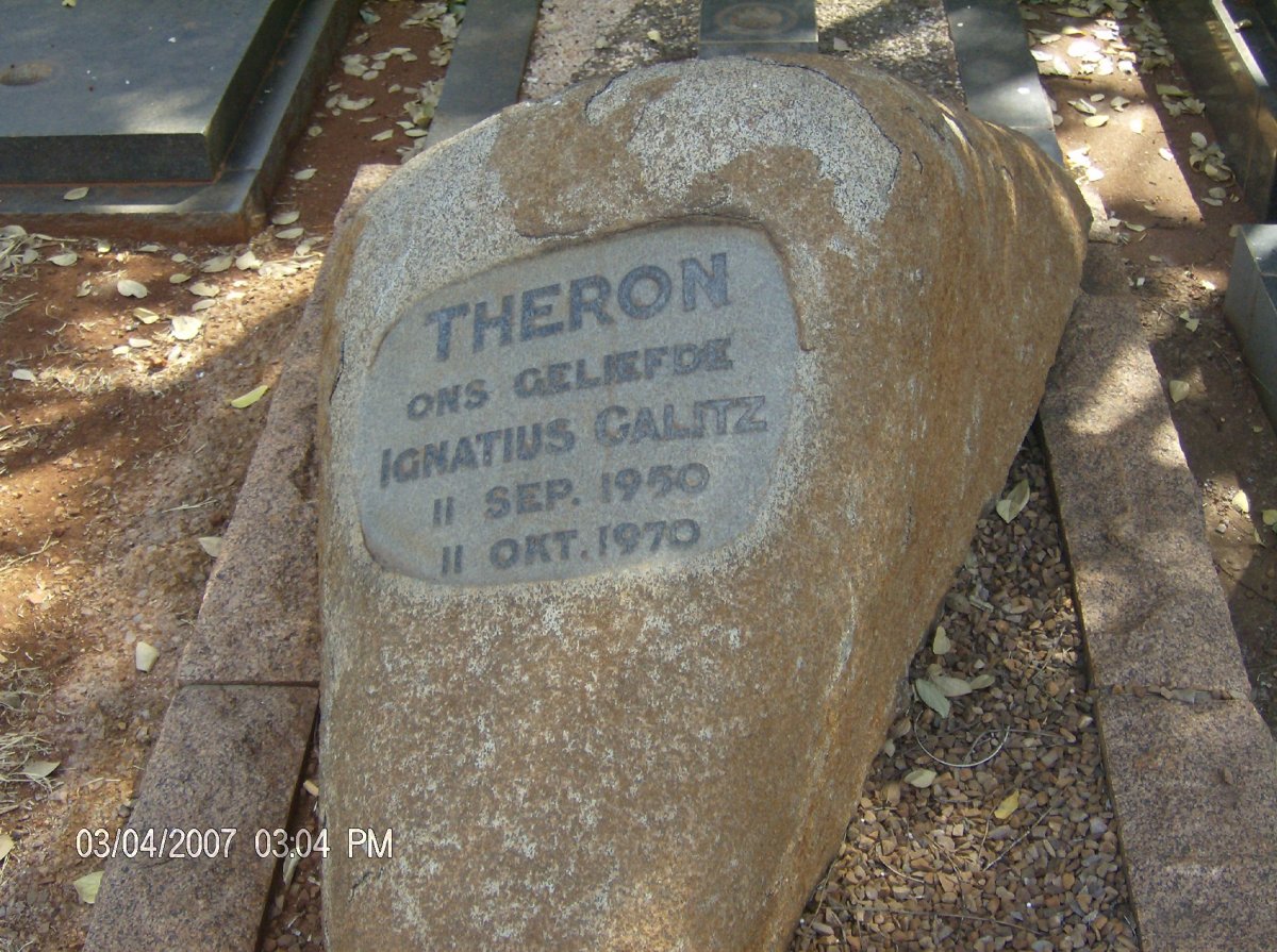 THERON Ignatius Calitz 1950-1970