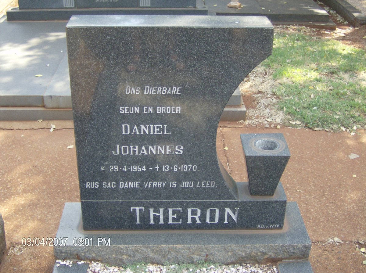 THERON Daniel Johannes 1954-1970