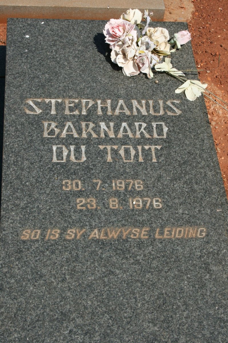 TOIT Stephanus Barnard, du 1976-1976