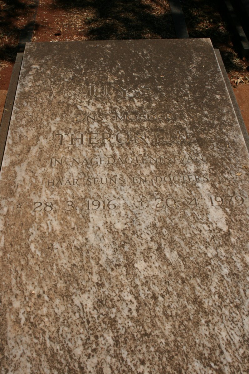 UYS Therontjie 1916-1979
