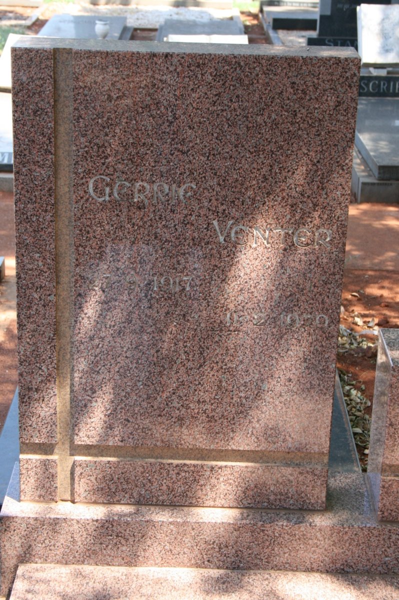 VENTER Gerrie 1907-19?0