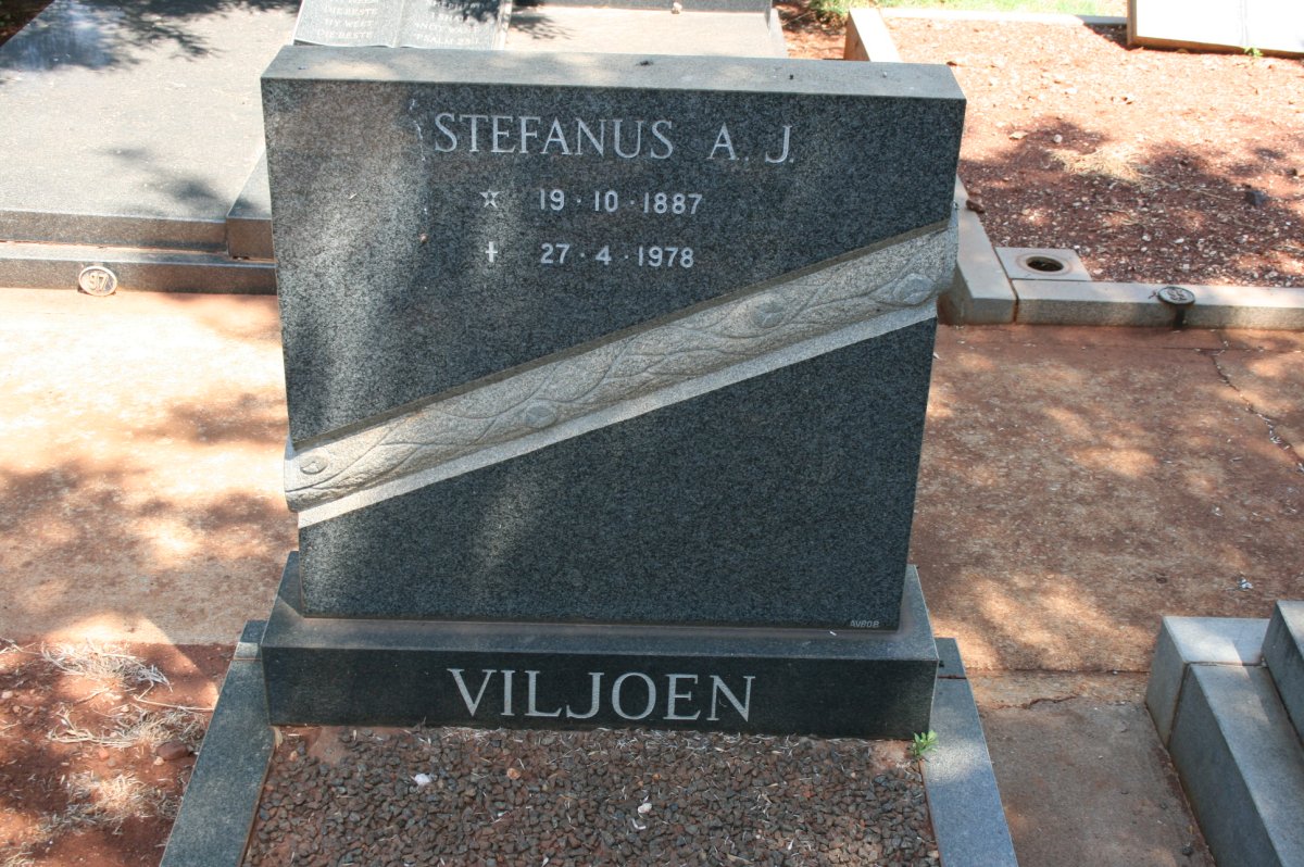VILJOEN Stefanus A.J. 1887-1978