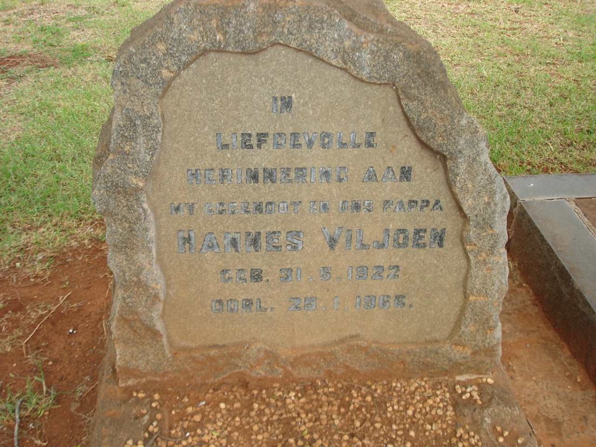 VILJOEN Hannes 1922-1966