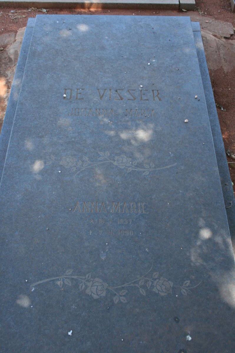 VISSER Johanna Maria, de :: DE VISSER Anna Marie 1837-1990
