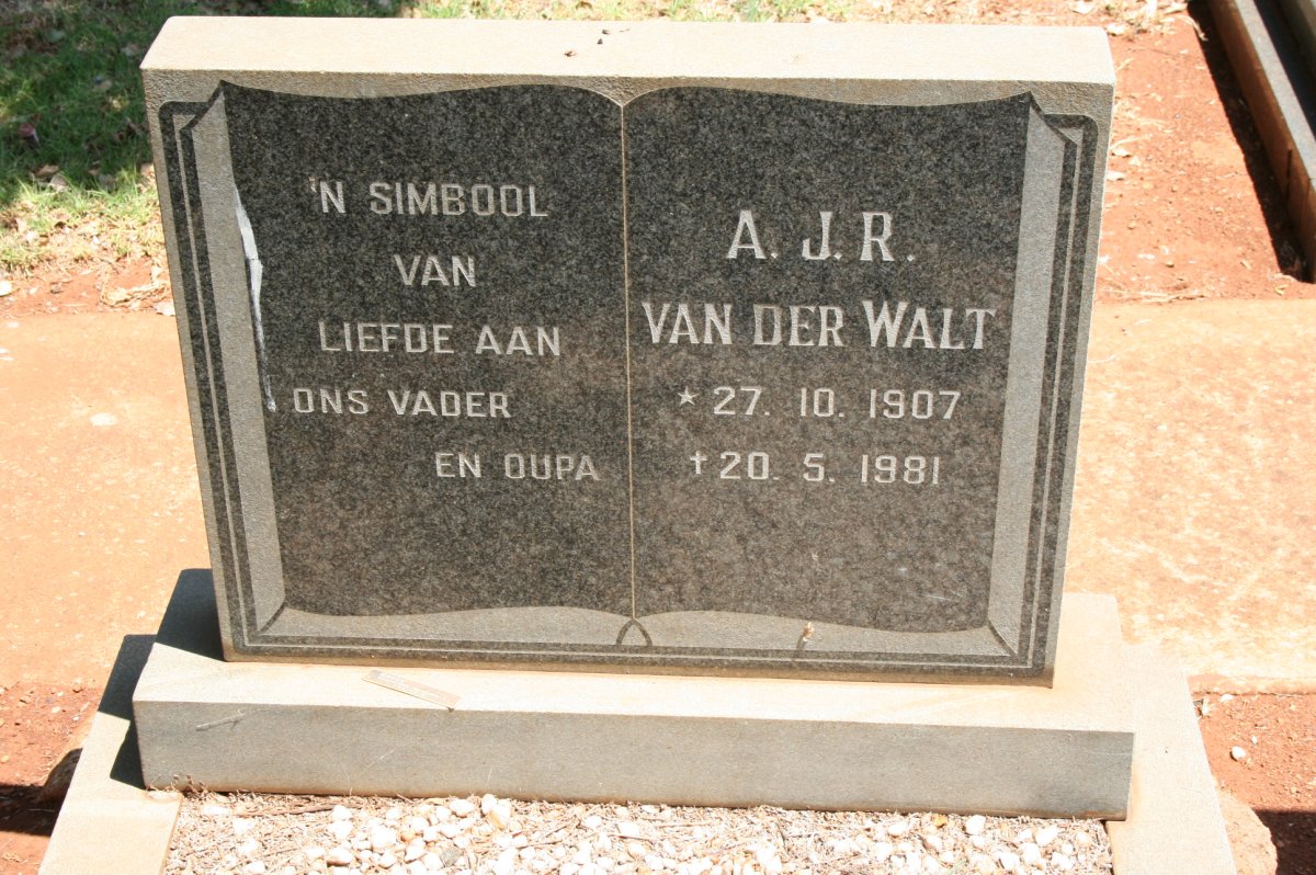 WALT A.J.R., van der 1907-1981