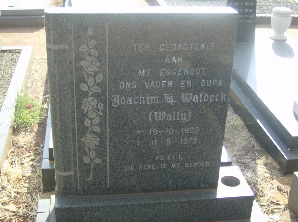 WALDECK Joachim H. 1923-1975