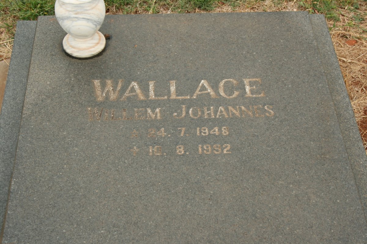 WALLACE Willem Johannes 1948-1992