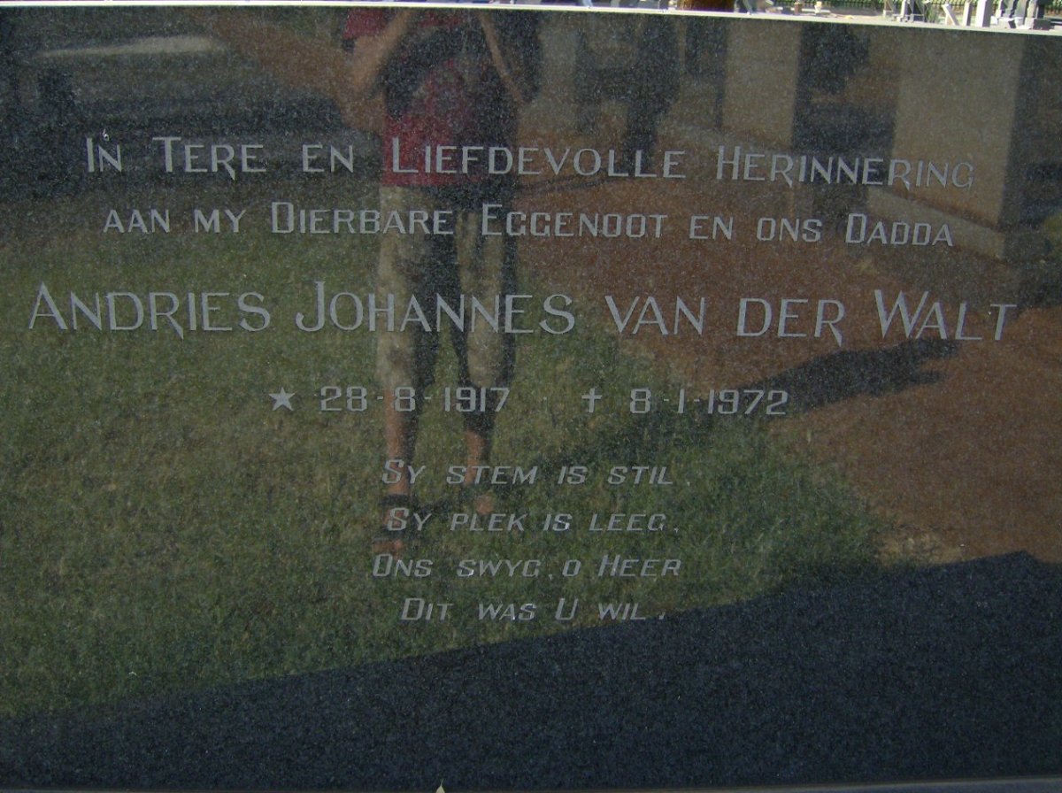WALT Andries Johannes, van der 1917-1972