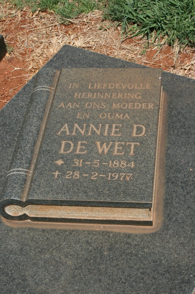 WET Annie D., de 1884-1977