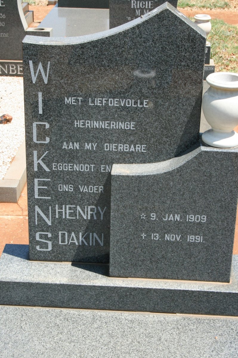 WICKENS Henry Dakin 1909-1991