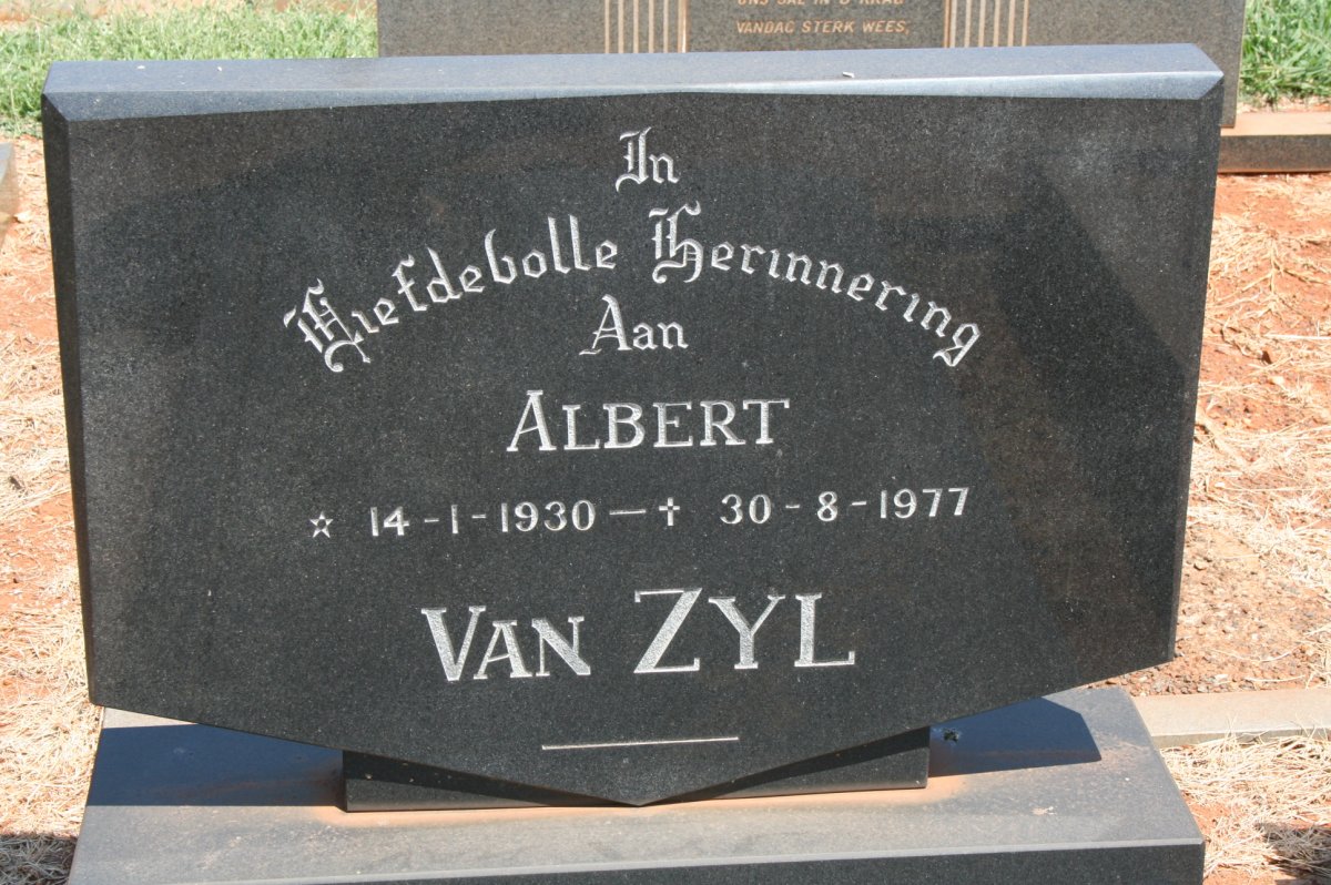 ZYL Albert, van 1930-1977