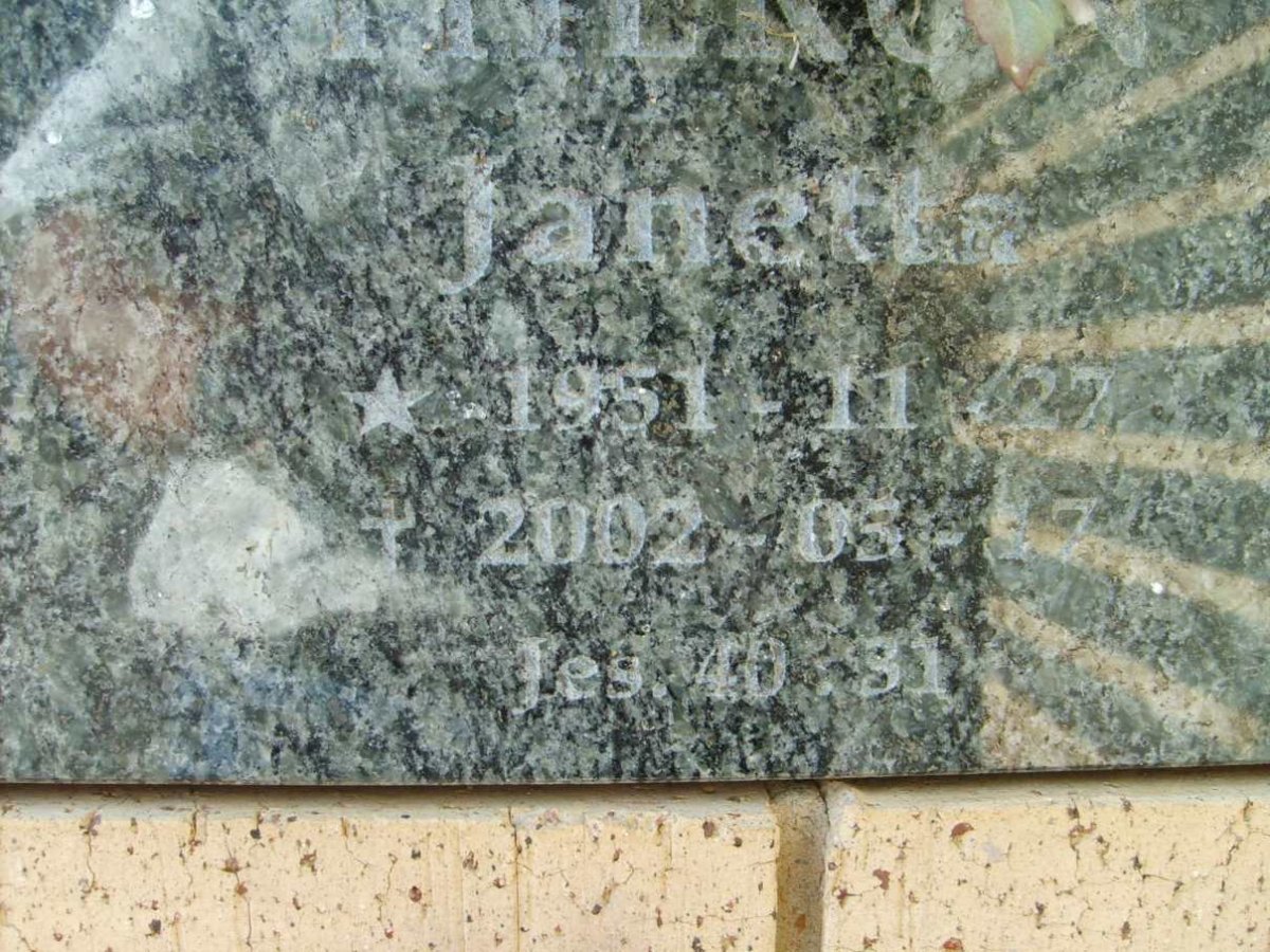 ? Janetta 1951-2002