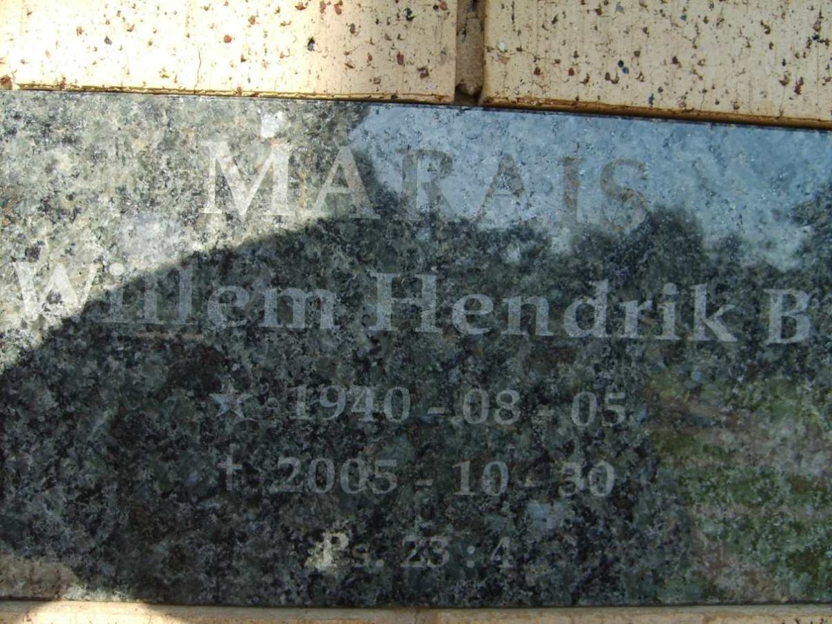 MARAIS Willem Hendrik B. 1940-2005
