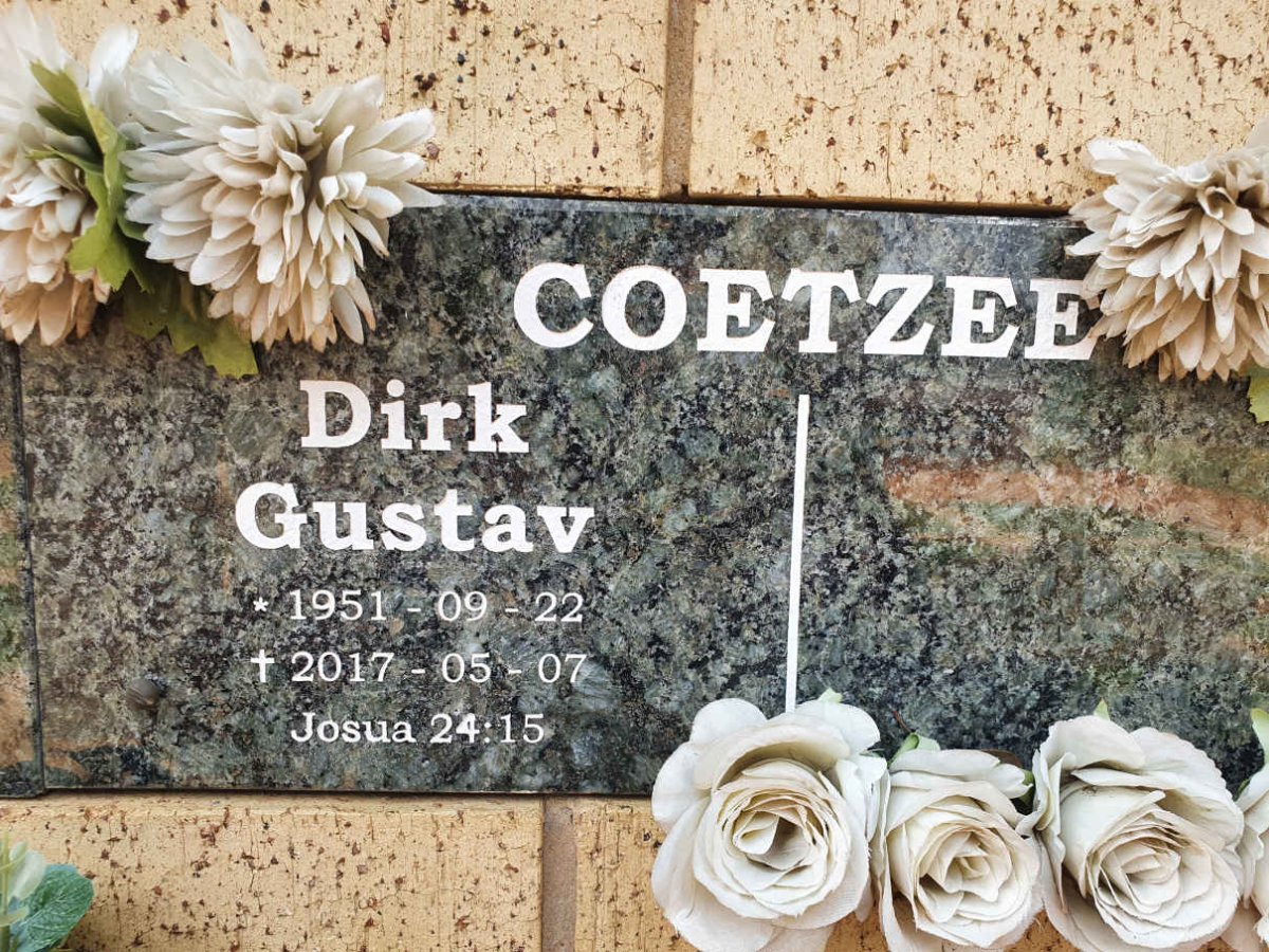 COETZEE Dirk Gustav 1951-2017