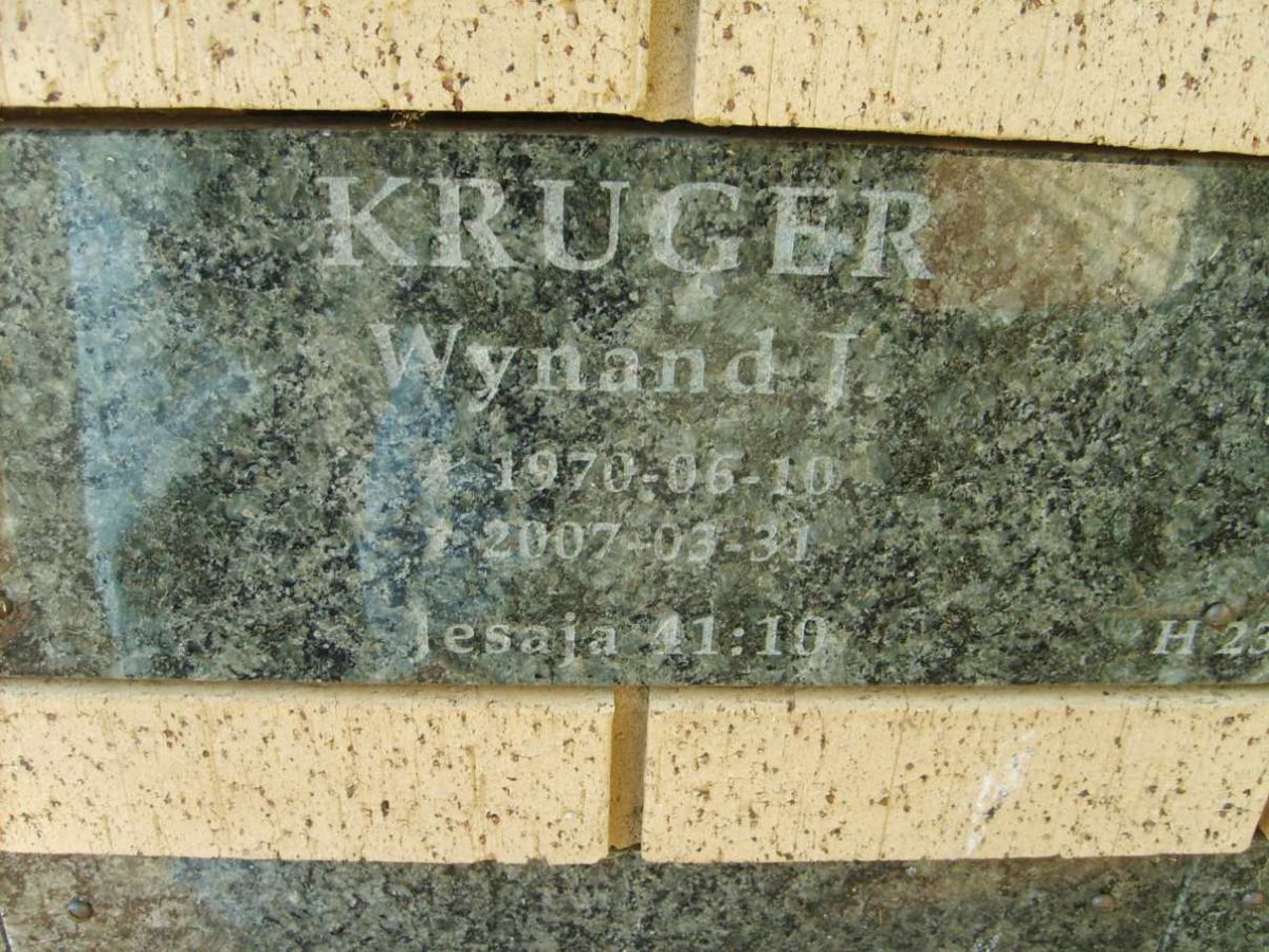 KRUGER Wynand J. 1970-2007
