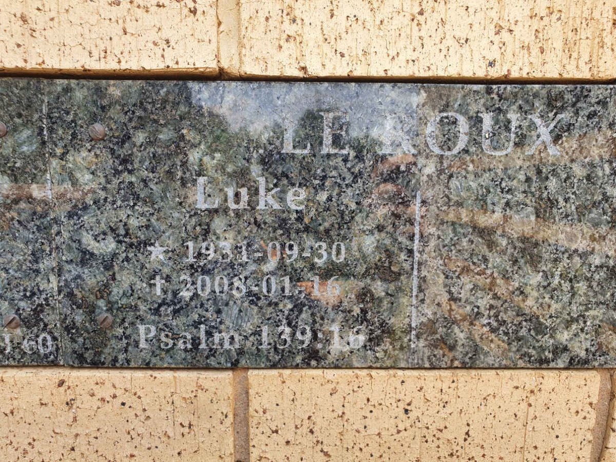 ROUX Luke, le 1931-2008