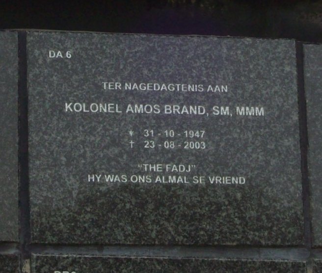 BRAND Amos 1947-2003