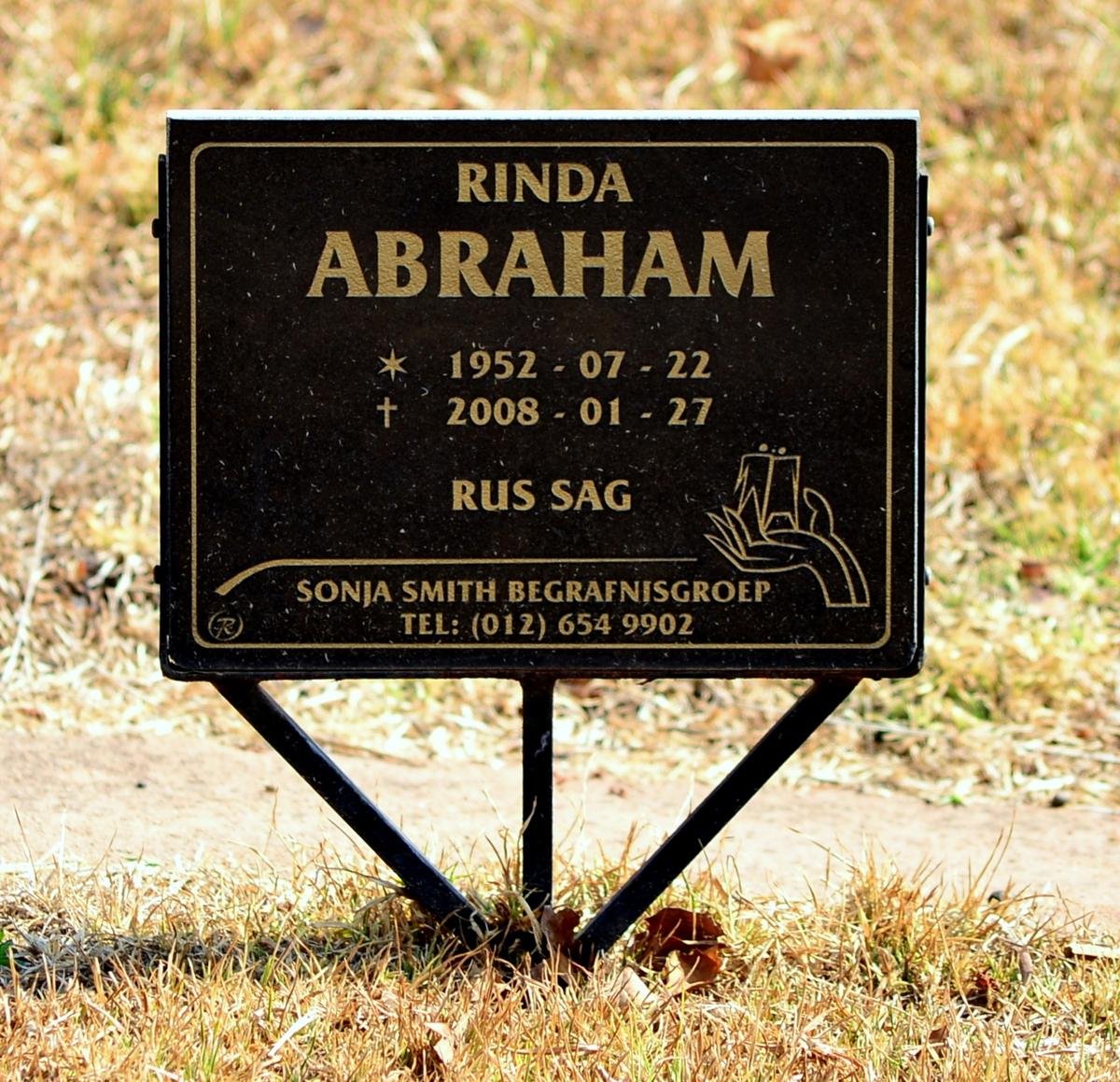 ABRAHAM Rinda 1952-2008