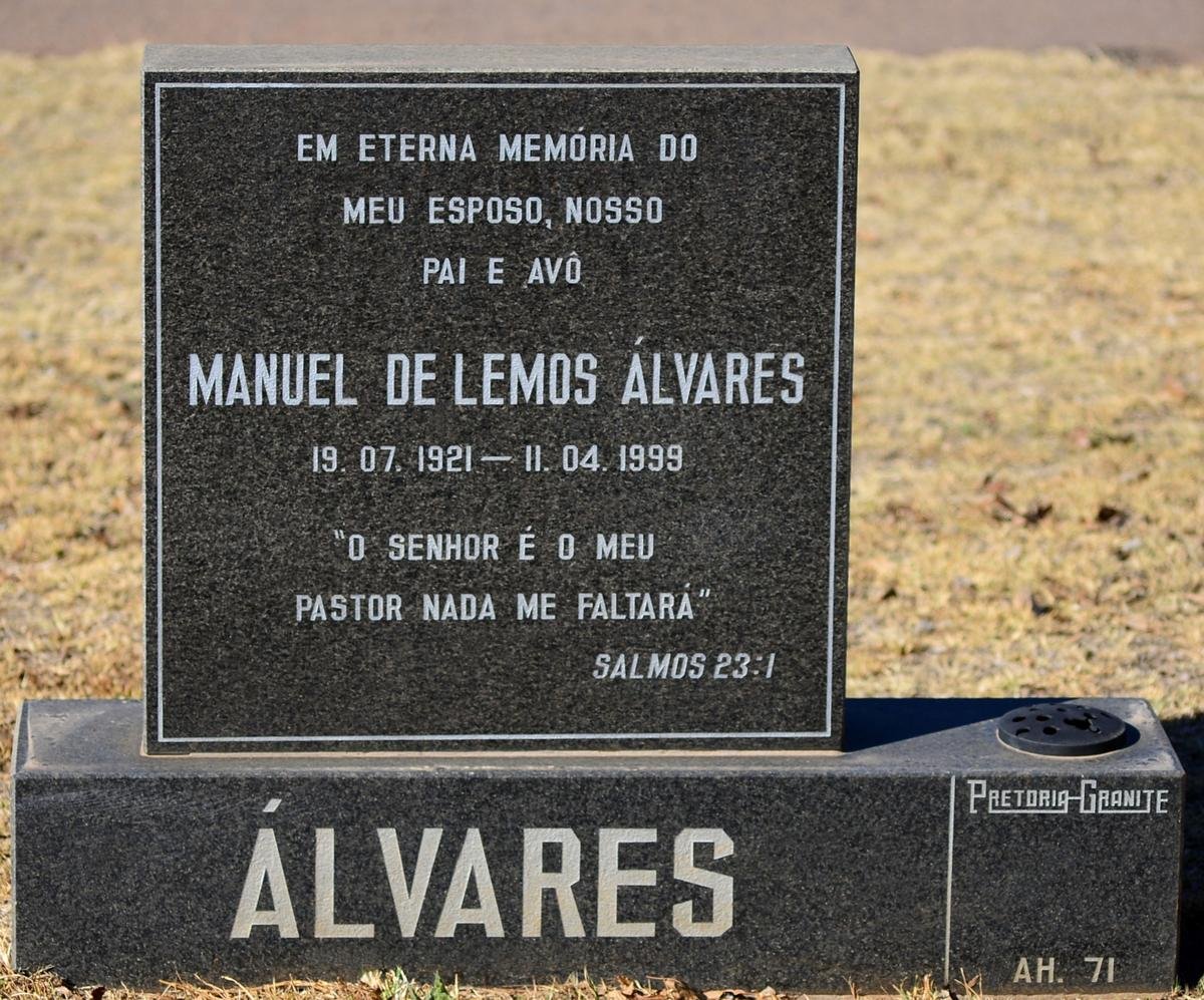 ÁLVARES Manuel De Lemos 1921-1999
