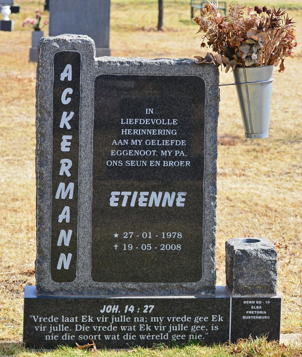 ACKERMANN Etienne 1978-2008