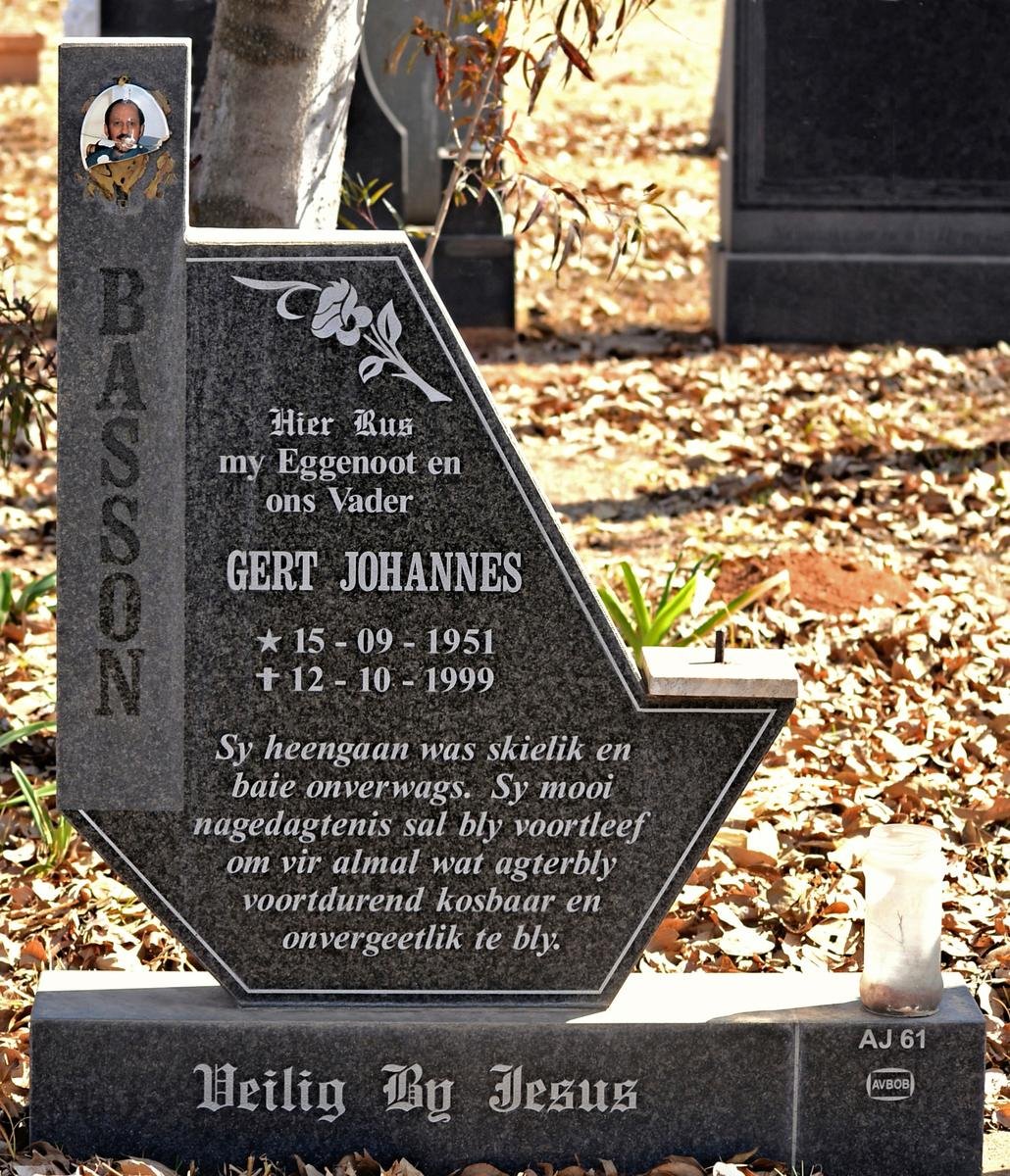 BASSON Gert Johannes 1951-1999