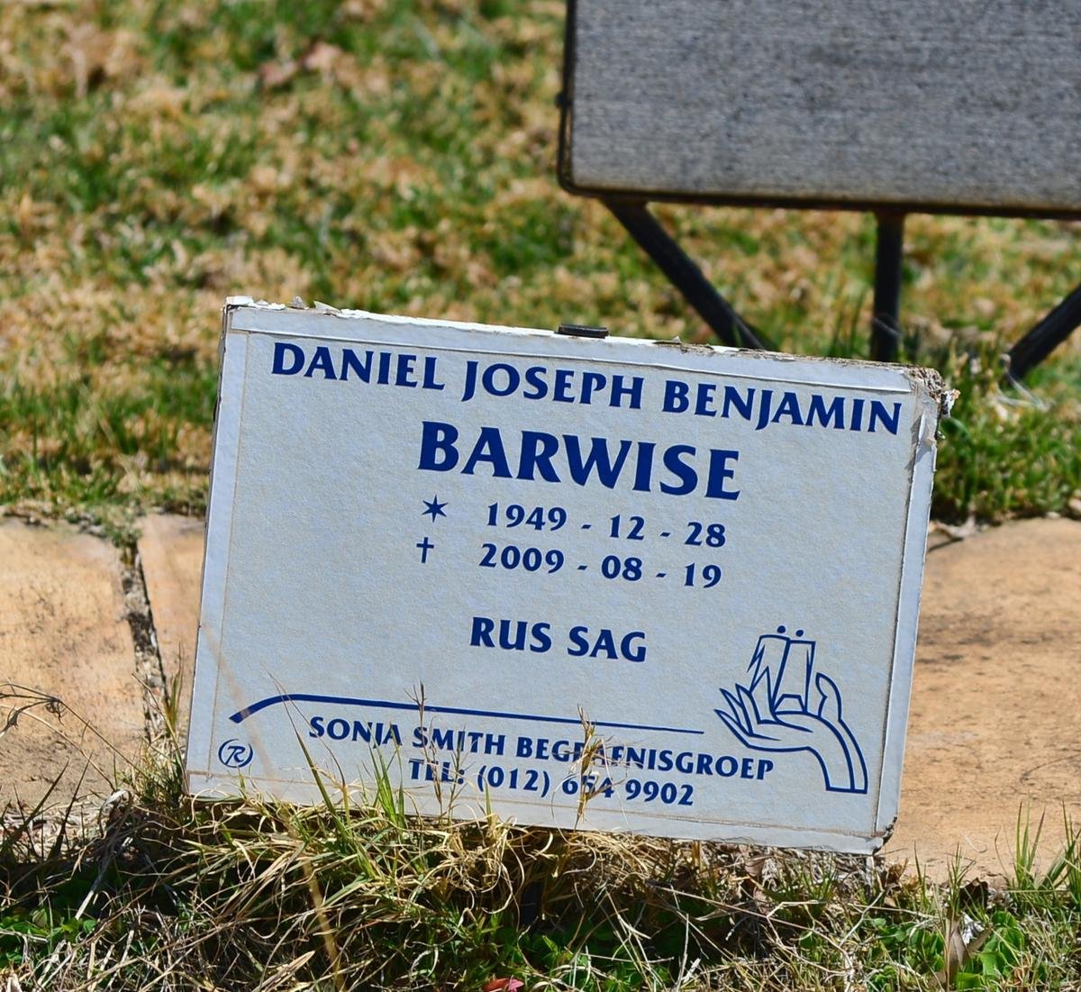 BARWISE Daniel Joseph Benjamin 1949-2009