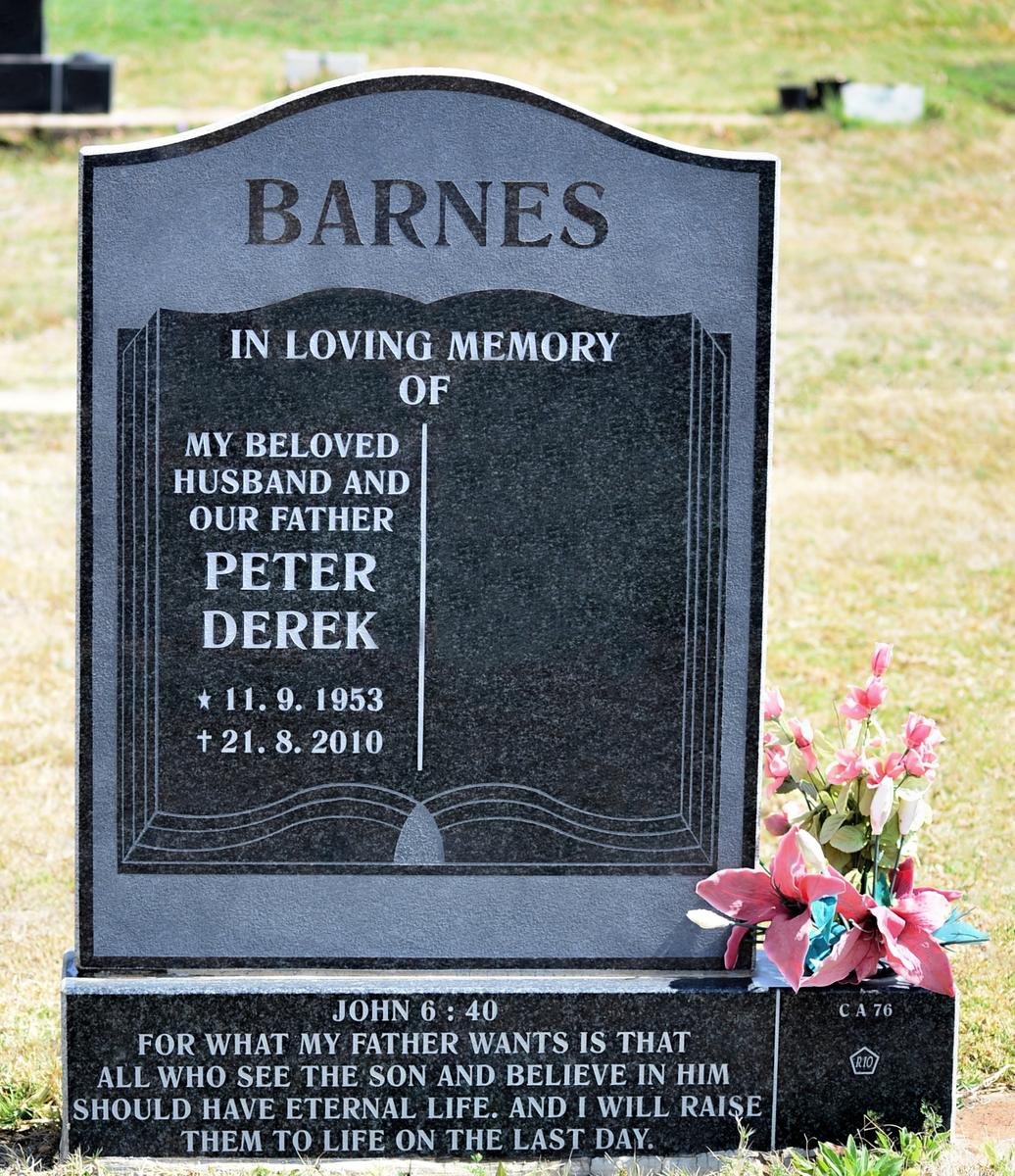 BARNES Peter Derek 1953-2010