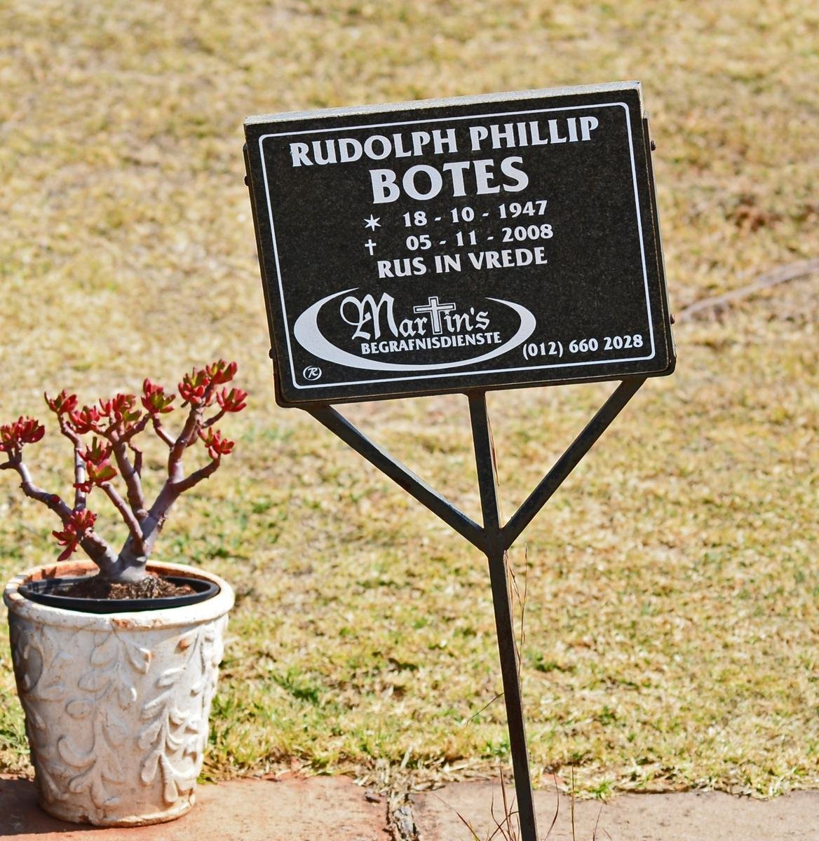 BOTES Rudolph Phillip 1947-2008
