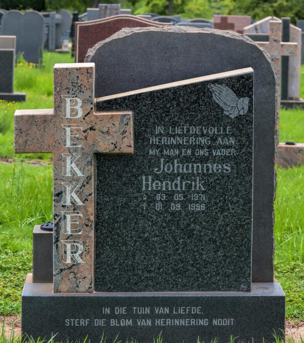 BEKKER Johannes Hendrik 1971-1996
