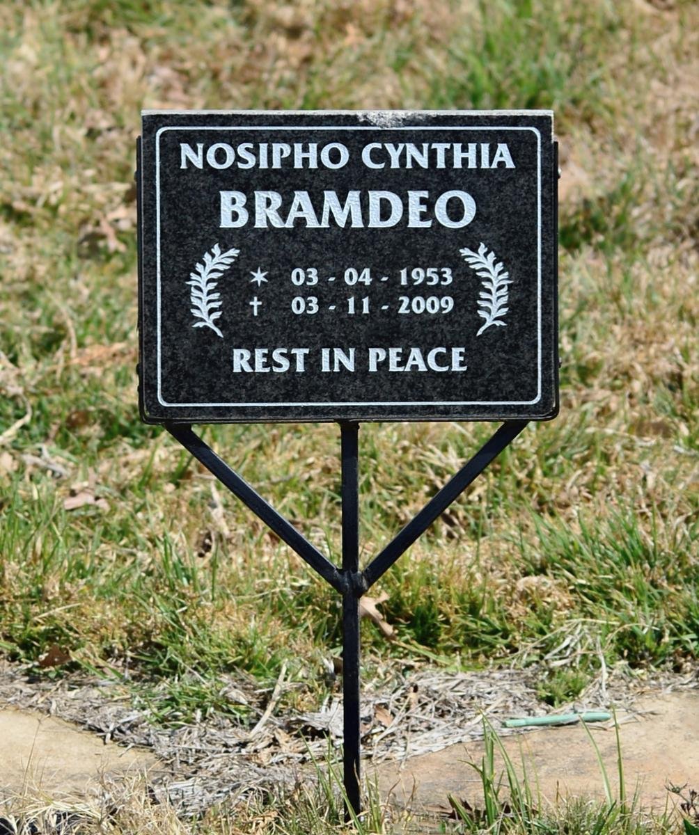 BRAMDEO Nosipho Cynthia 1953-2009