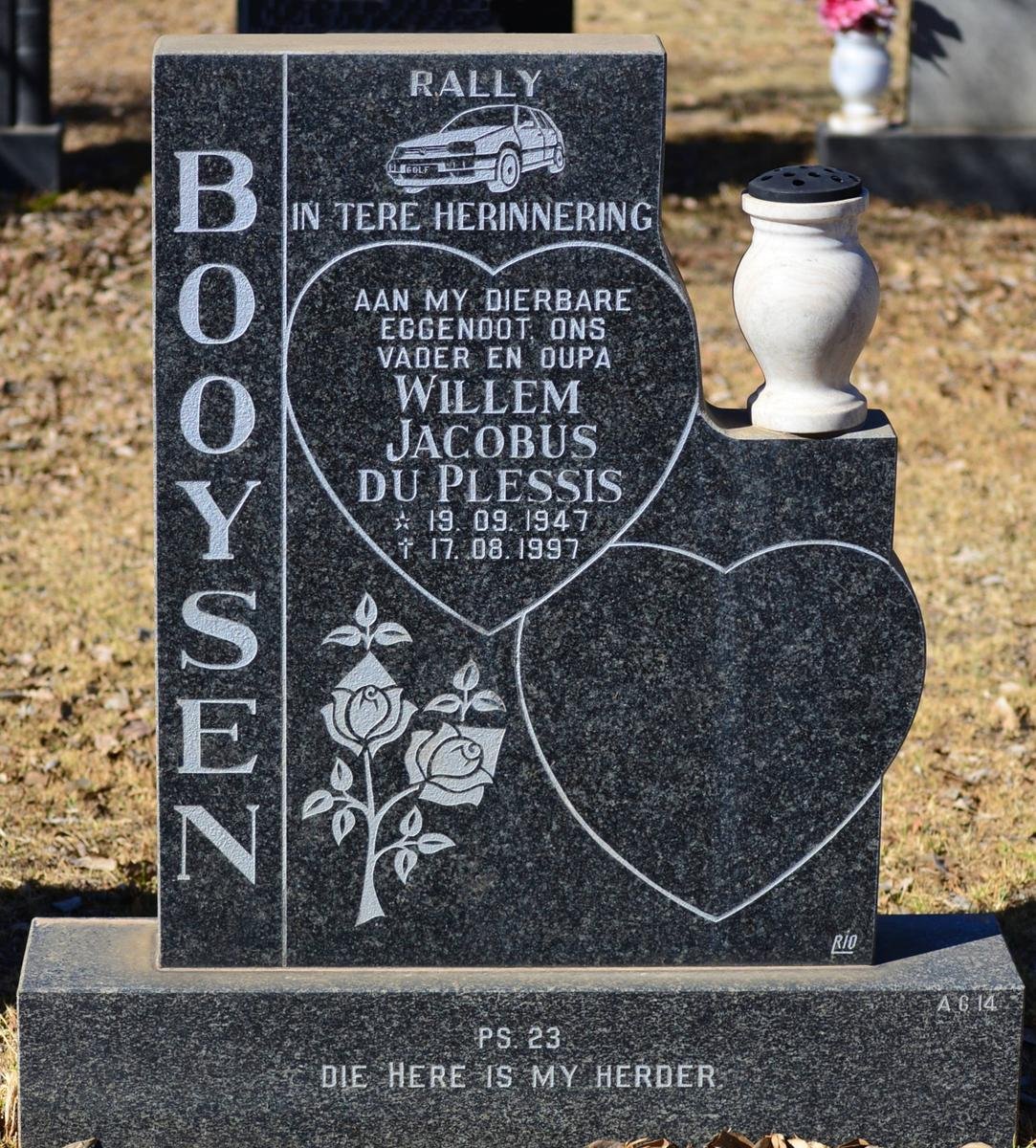 BOOYSEN Willem Jacobus Du Plessis 1947-1997