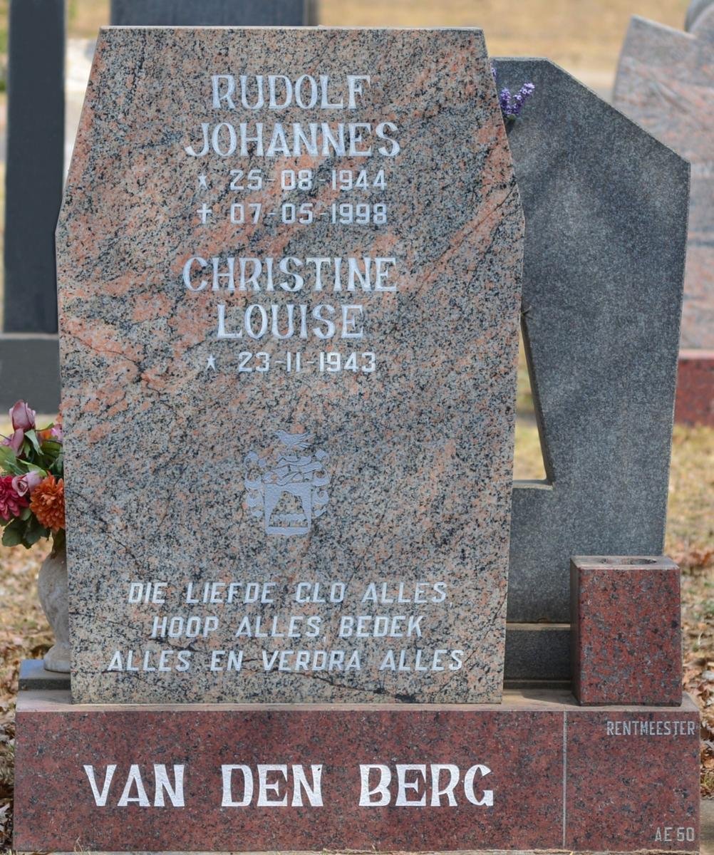 BERG Rudolf Johannes, van den 1944-1998 &amp; Christine Louise 1943-