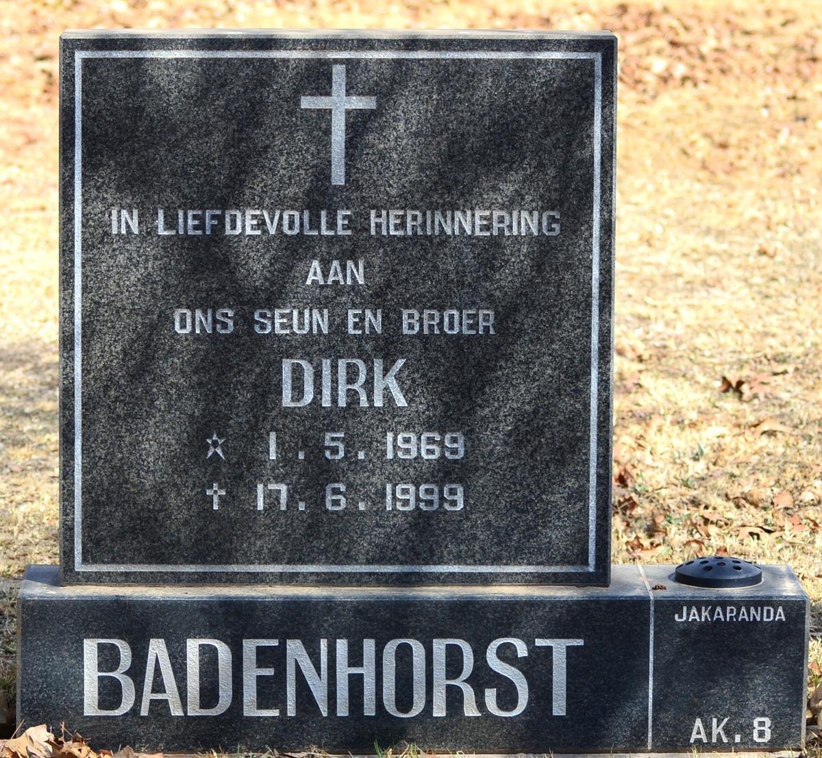 BADENHORST Dirk 1969-1999