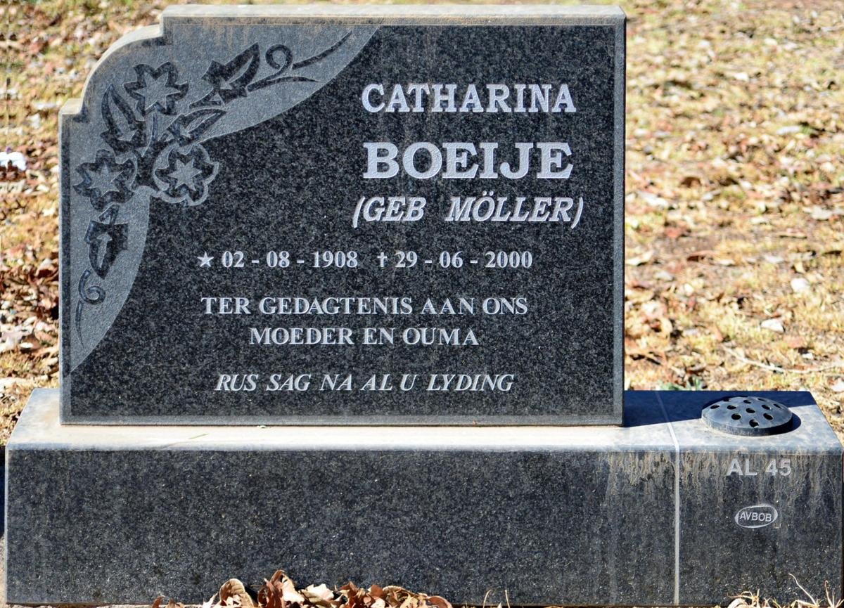 BOEIJE Catharina nee MÖLLER 1908-2000