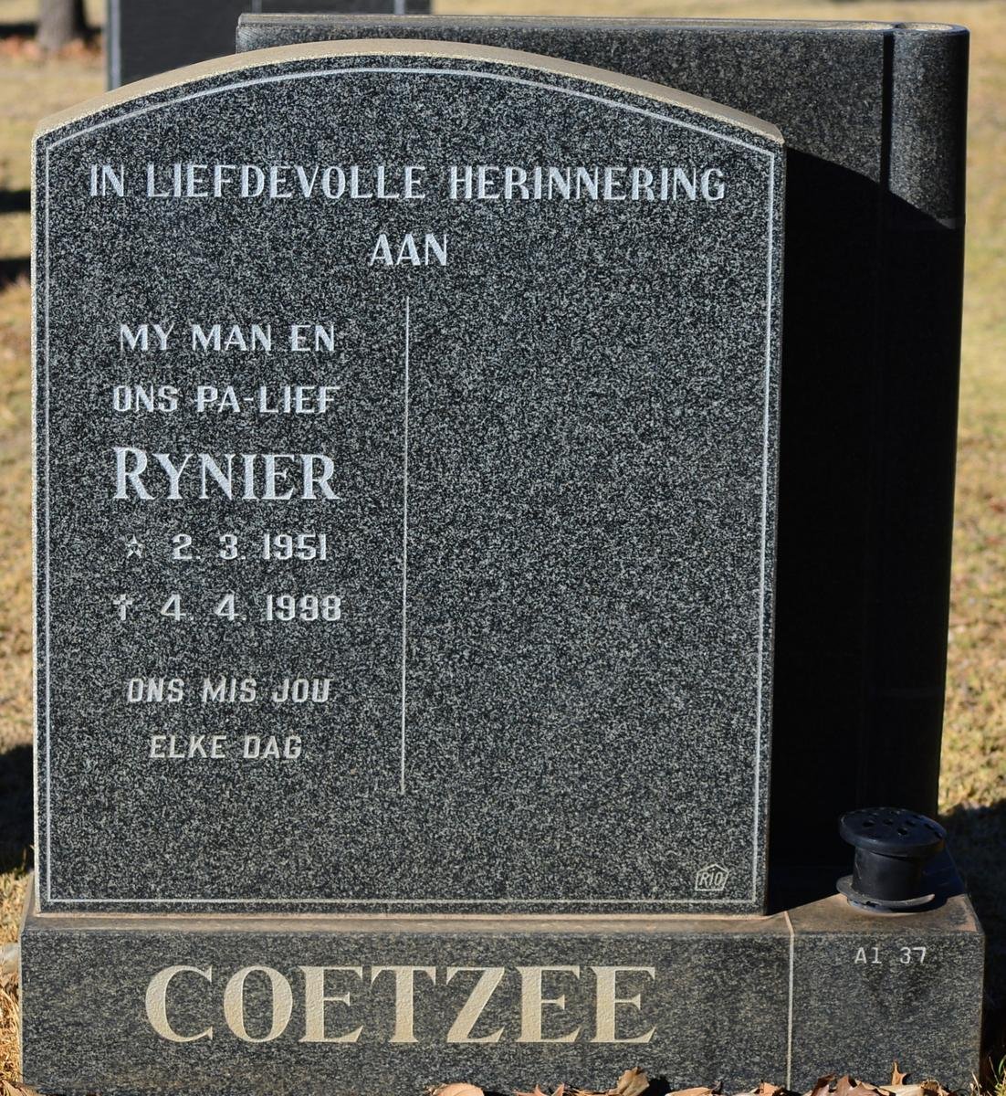 COETZEE Renier 1951-1998