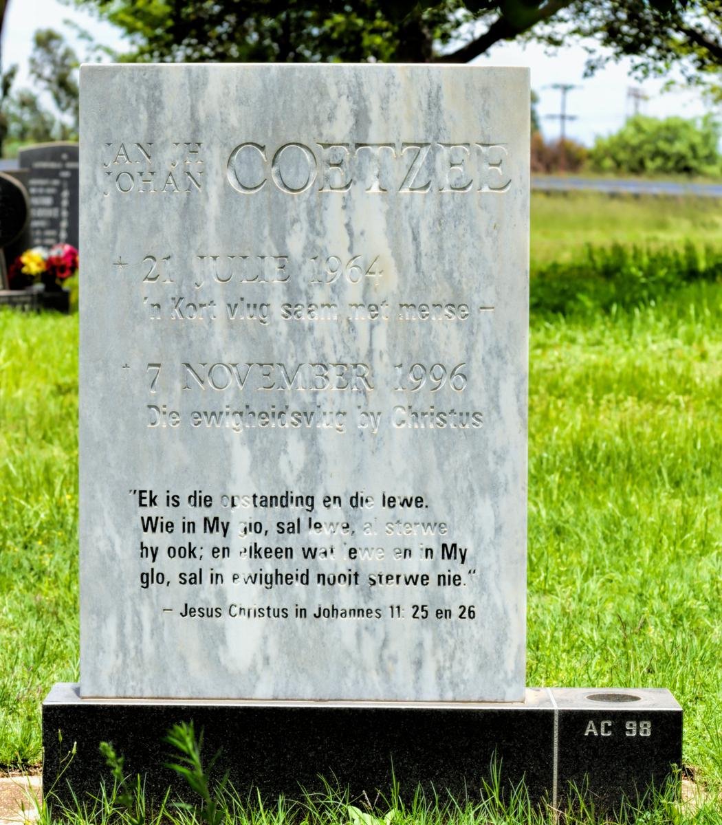 COETZEE Jan J.H. Johan 1964-1996