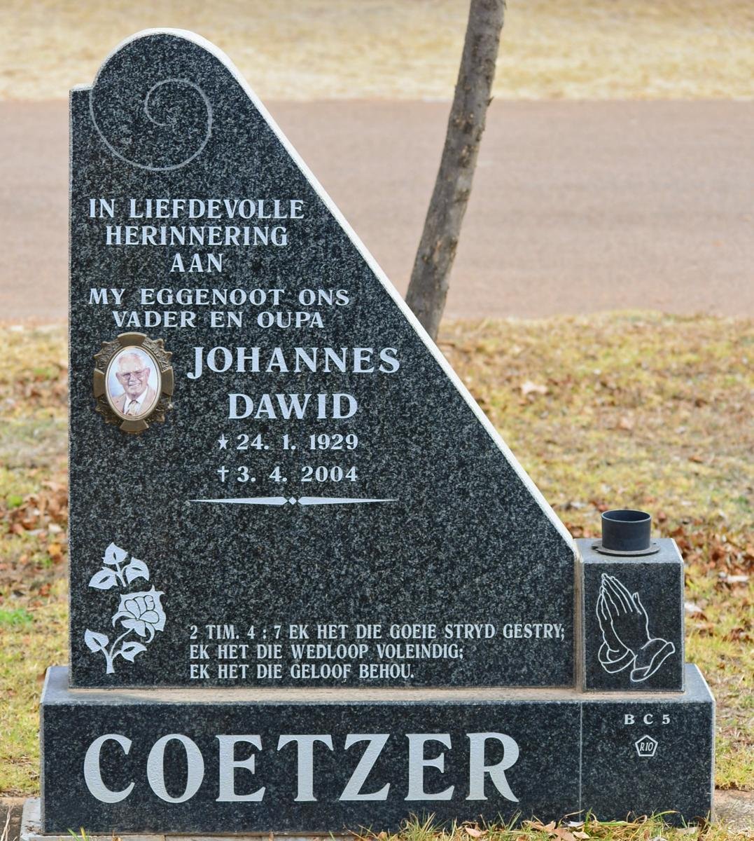COETZER Johannes Dawid 1929-2004
