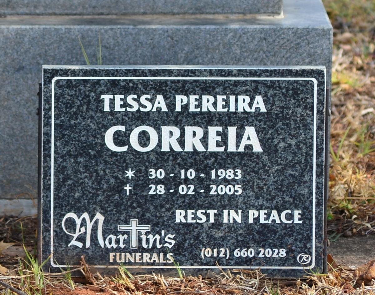 CORREIA Tessa Pereira 1983-2005